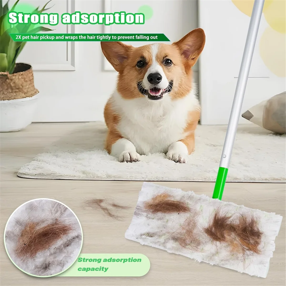 กระดาษกําจัดฝุ่น Hand Free Wash Plus Velvet กระดาษกําจัดฝุ่นไฟฟ้าสถิต Lazy Mop ทําความสะอาดพื้น Artifact