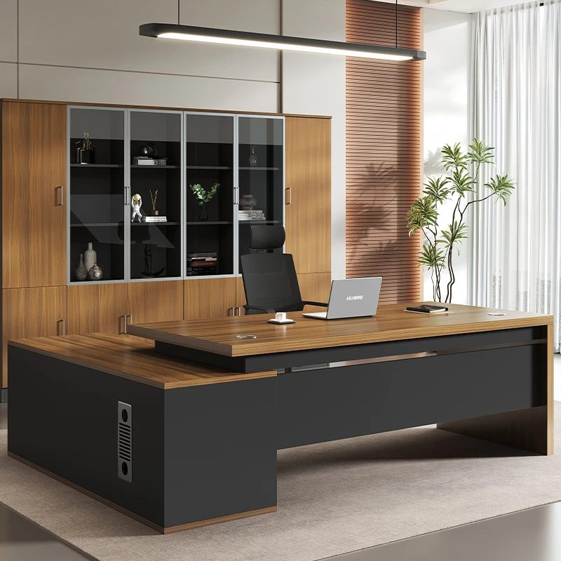 Executive Wooden Office Table Modern Luxury L Shaped Ceo Manager Executive Desk Wooden Office Table For Office Furniture