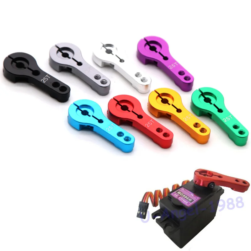 10x RC Servo sterzo in metallo Mezzo braccio 25T Auto adatta per MG995/MG996R/MG946R/MG945/BAJA/HSP/robot