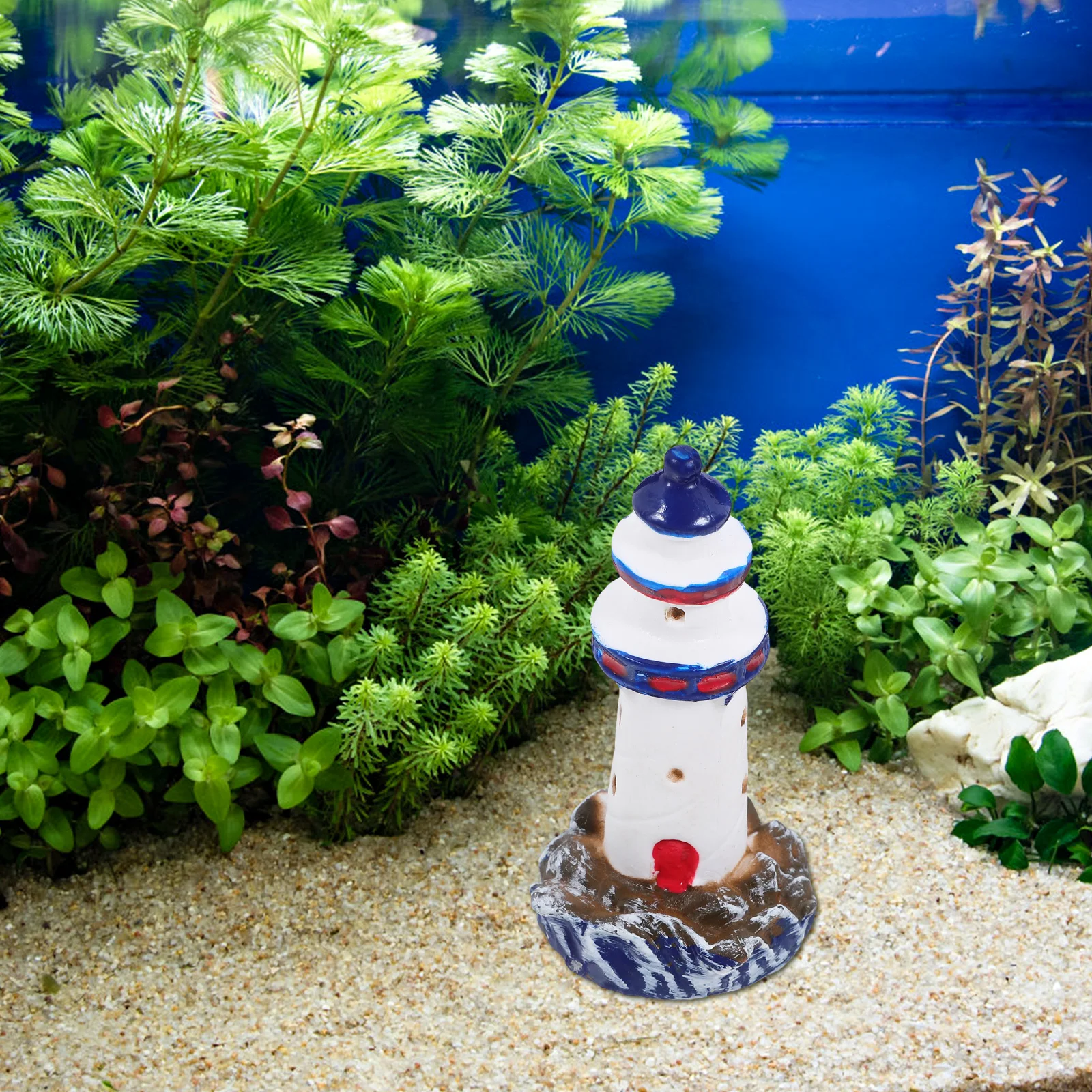 

Mini Nautical Lighthouse Coastal nament PVC Sea Theme Decorations for Shelf Table Photo Props Beach Ocean Party