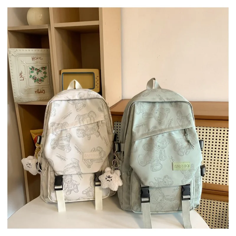 

Small fresh student schoolbags, large-capacity fashion backpacks, casual campus junior high school boys and girls backpacks