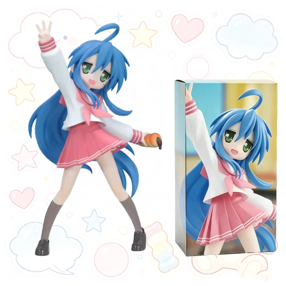 Hot Lucky Star Izumi Konata Trio-Try-iT Figure Action Figure Toys PVC Model Collection Anime Figurine Doll Gift