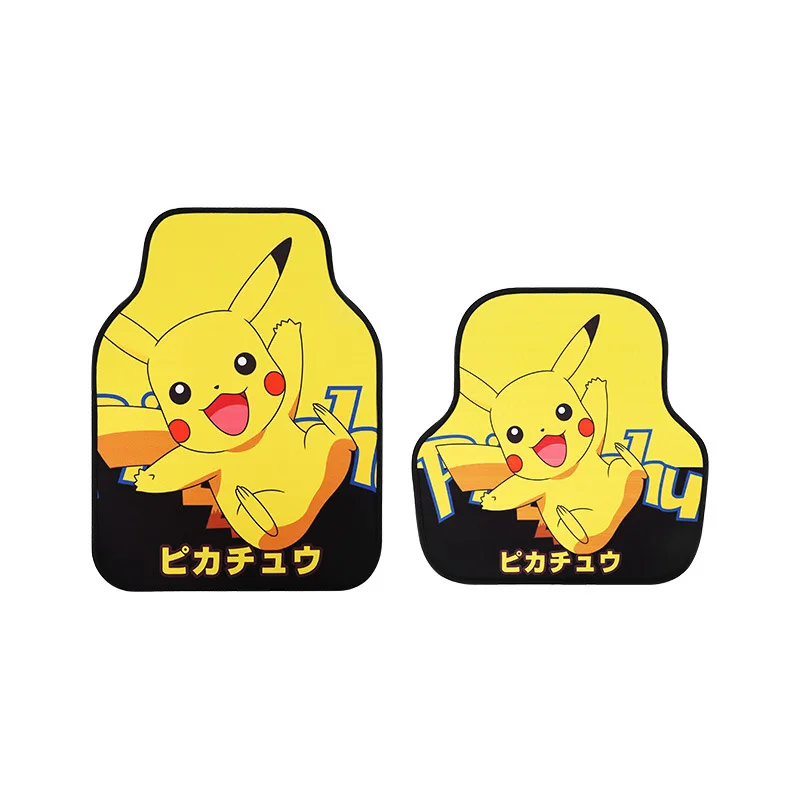 Pokemon Pikachu Car Short Plush Anime Foot Pads Wear-resistant Environmental Protection Universal Fashion Car Products