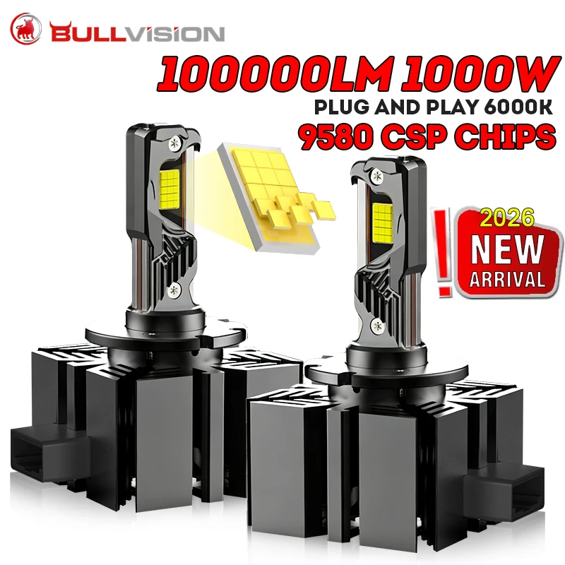 

Светодиодные лампы для автомобильных фар D1S D3S 1000W 100000LM D8S LED CANbus 6000K, комплекты для модернизации HID Xenon, 1:1 Оригинальные, Plug and Play