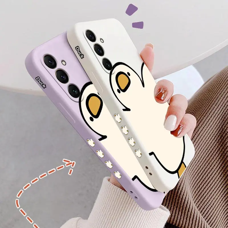 A55 Lively Goose Silicone Phone Case For Samsung A55 A53 A50 A51 A71 A23 A32 A54 A52S A91 A34 A73 A24 A31 A22 A70 A72 A33 Cover