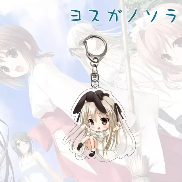 Anime Yosuga No Sora Kasugano Sora Keychain Cosplay Cartoon Kawaii Keychains For Women Girls Gifts Jewelry Handbag Accessories