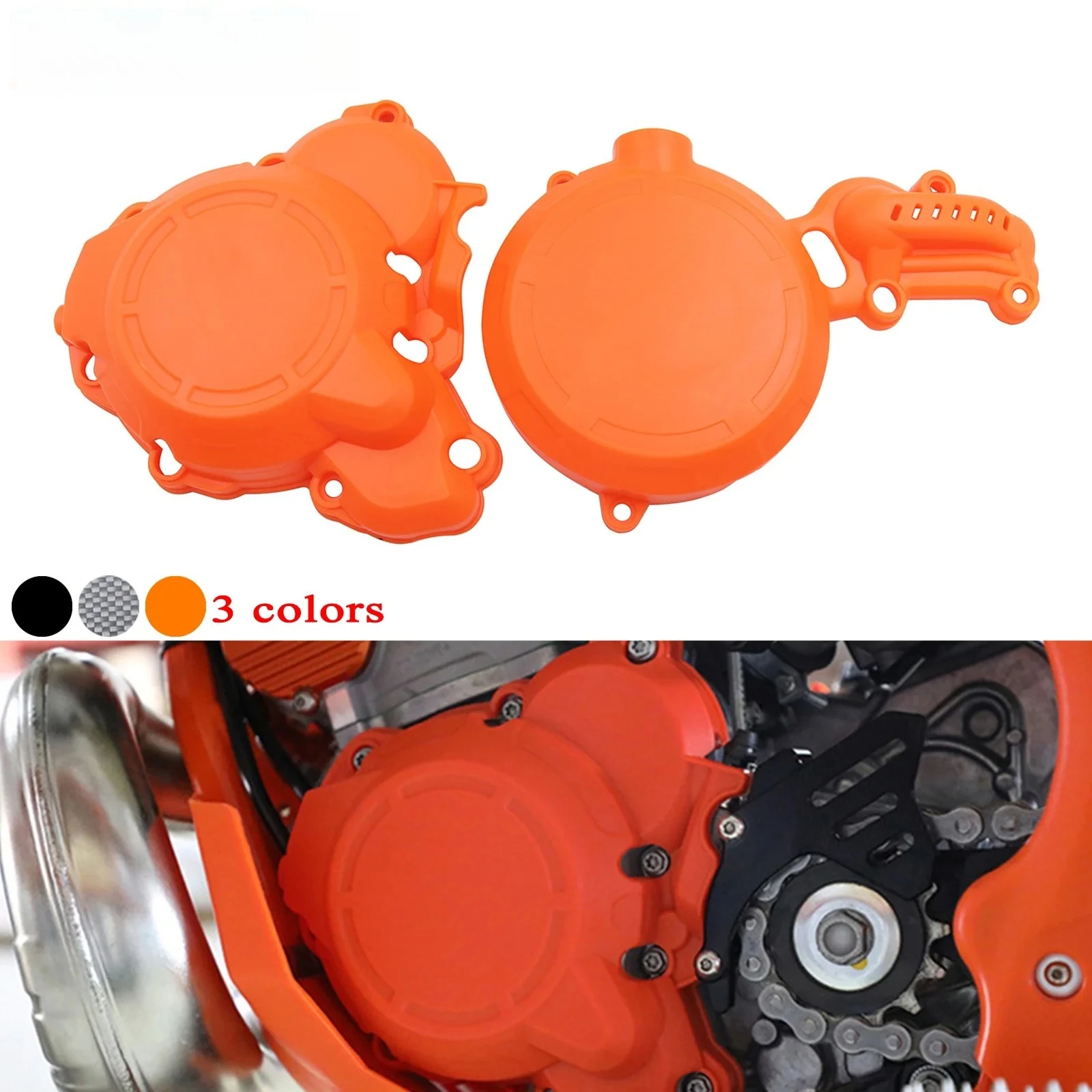 

Motocross Clutch Guard Engine Ignition Protector Water Pump Cover For HENGJIAN HJMOTO Z300 HJZ300 Enduro Dirt Bike Refit Parts