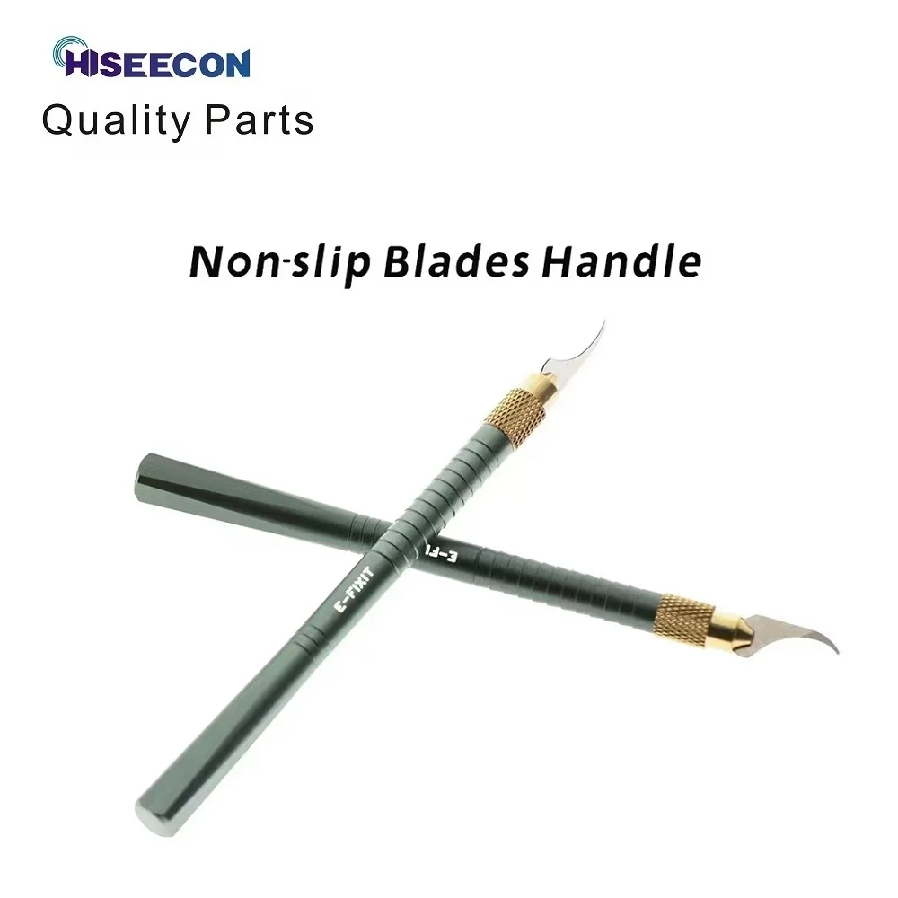 Non-slip Blades Handle Knife Tools Kit PCB CPU NAND Baseband Chip Edge Glue Removing Cutting Tool Blade Pry Blade Cleaning Scrap