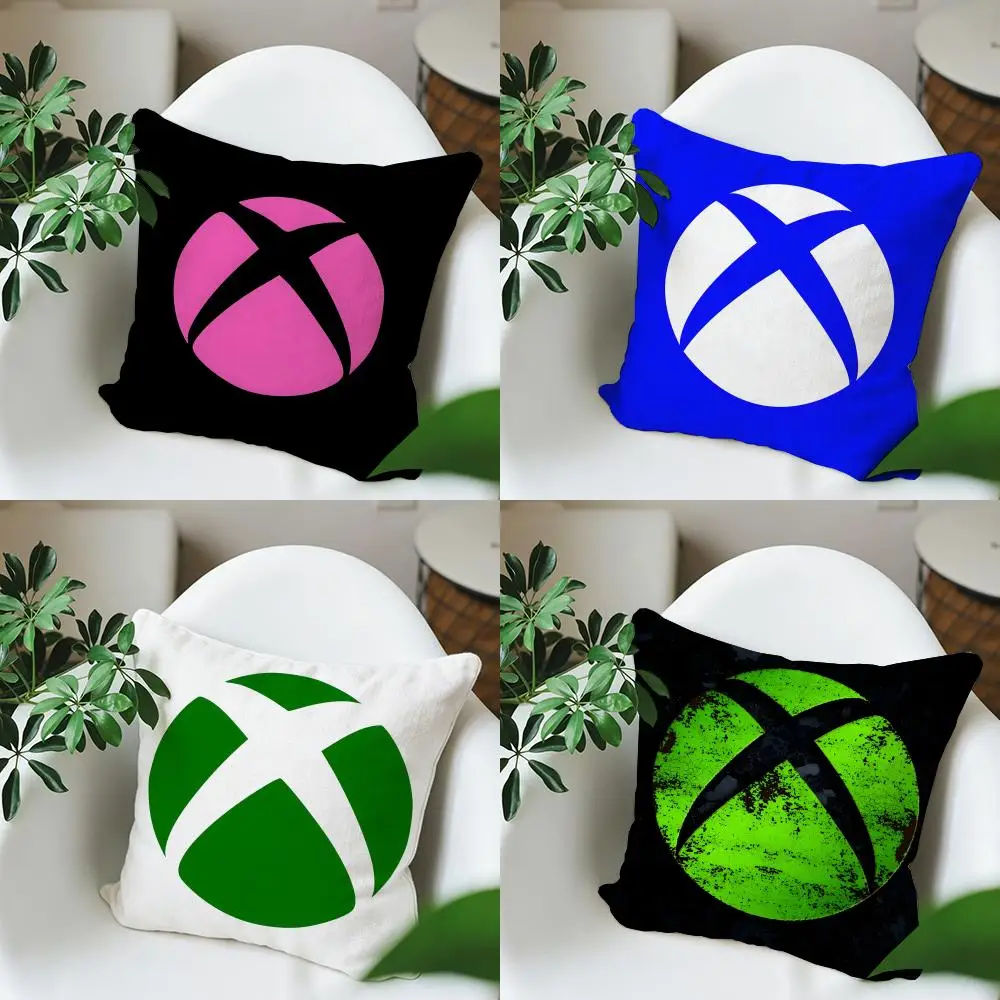C-Classic Xbox logo throwing Cushion Cover Square Vintage Soft Sofa Cushion Cover, Home Decor Protective Pillowcase