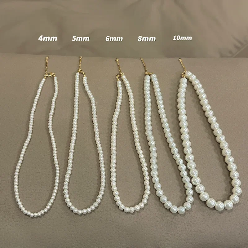 

Elegant Pearl Necklace For Women Necklaces Luxury Imitation Pearls Chain Necklaces Korean Jewelry Girls Gifts