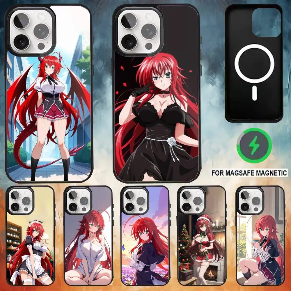 

R-Rias DxD G-Gremory-ys Phone Case For iPhone17,16,15,14,13,12,11 Plus,Pro Max Magnetic Magsafe Wireless Charging