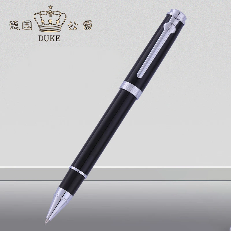 

Duke Metal Black & Silver Carbon Fiber Roller Ball Pen Writing Gift Pen GR003