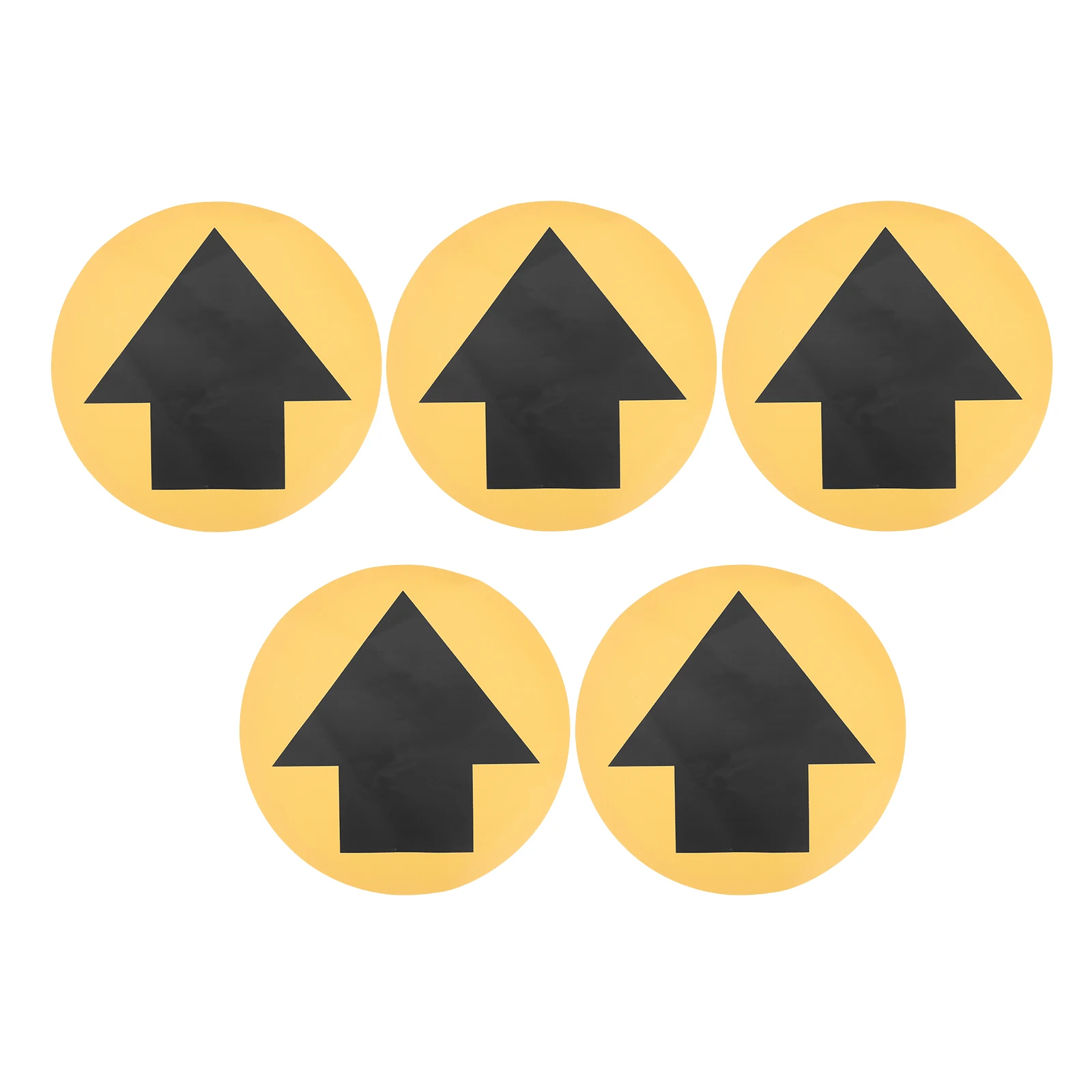 5 hojas de pegatinas direccionales para suelo de flecha, señales de advertencia de seguridad, pegatinas autoadhesivas para señal de salida, resistentes al desgaste para escuelas