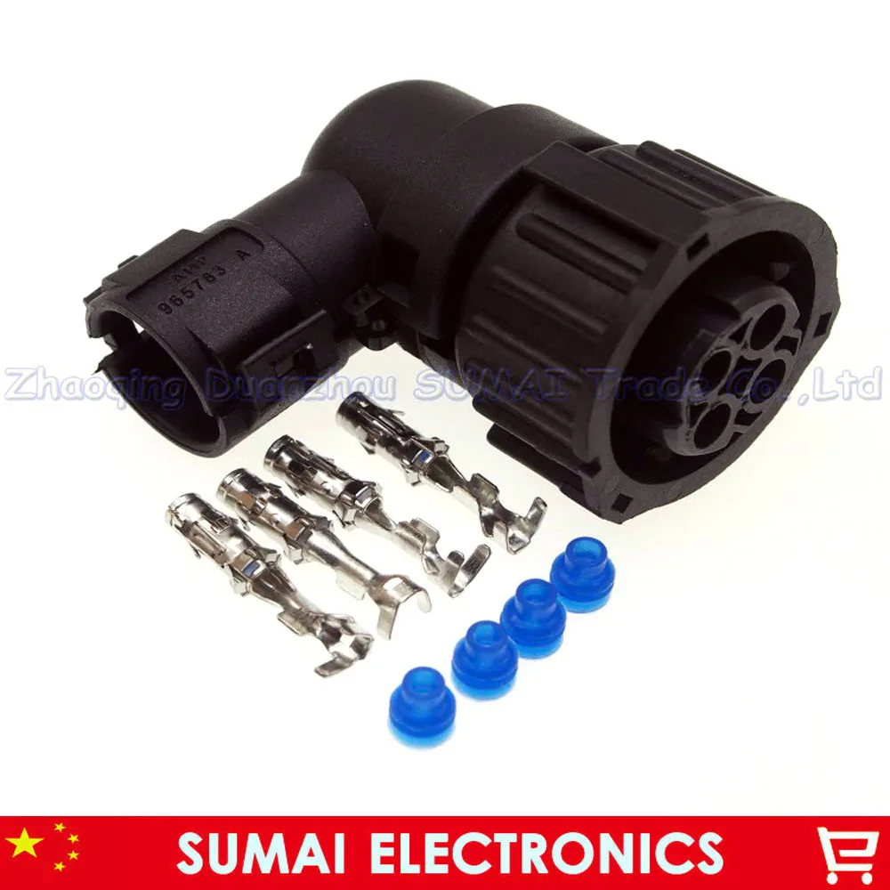 AMP/TE 4 Pin 1-967325-1 Auto Sensor plug with sheath for Car,oil exploration,railway etc,Waterproof IP67/69