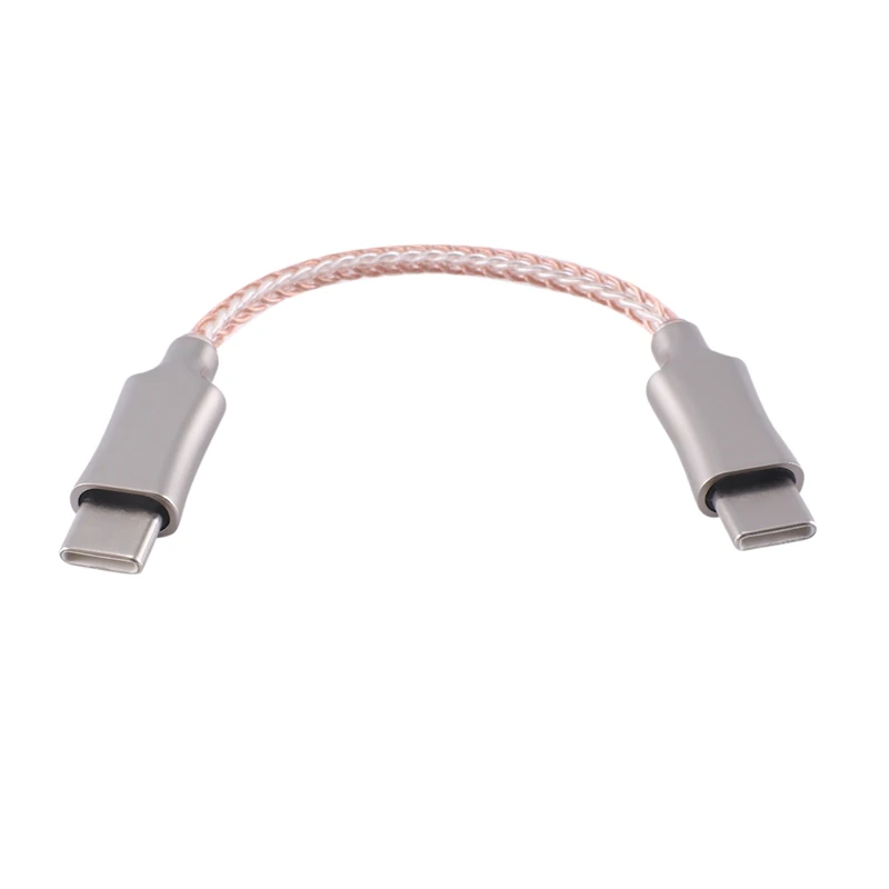 1 PCS Portable Decoding Amp OTG Cable Type-C To Type-C Recording Line For Hifi Headphone OTG Adapter