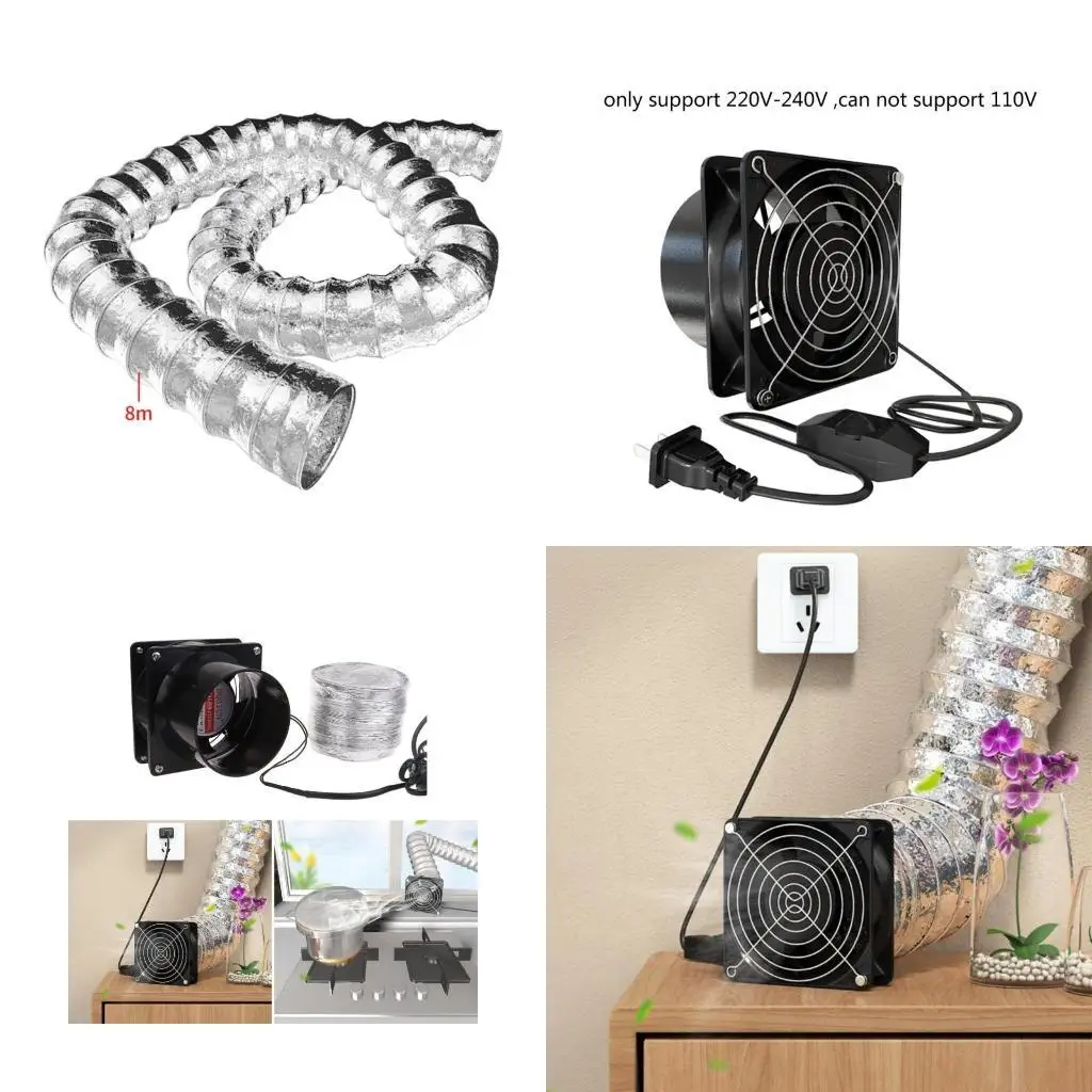 

R9UF ванная комната выхлопной вентилятор 220 В стеной настенный вентилятор с низким уровнем шума кухня для ванной комнаты