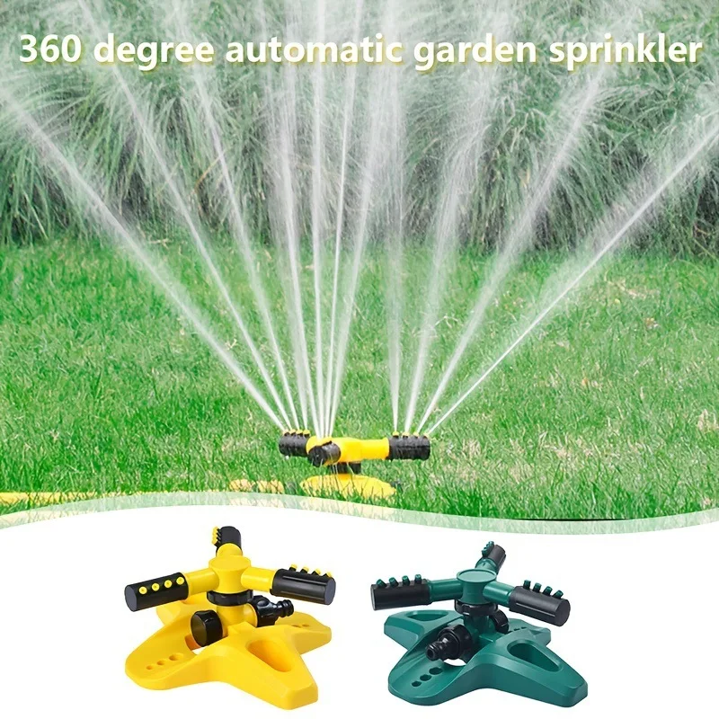 360-Grad-Drehender Wassersprinkler, Verbindbar, Automatisches Bewässerungswerkzeug für Haus, Villa, Garten, Rasen und Hof