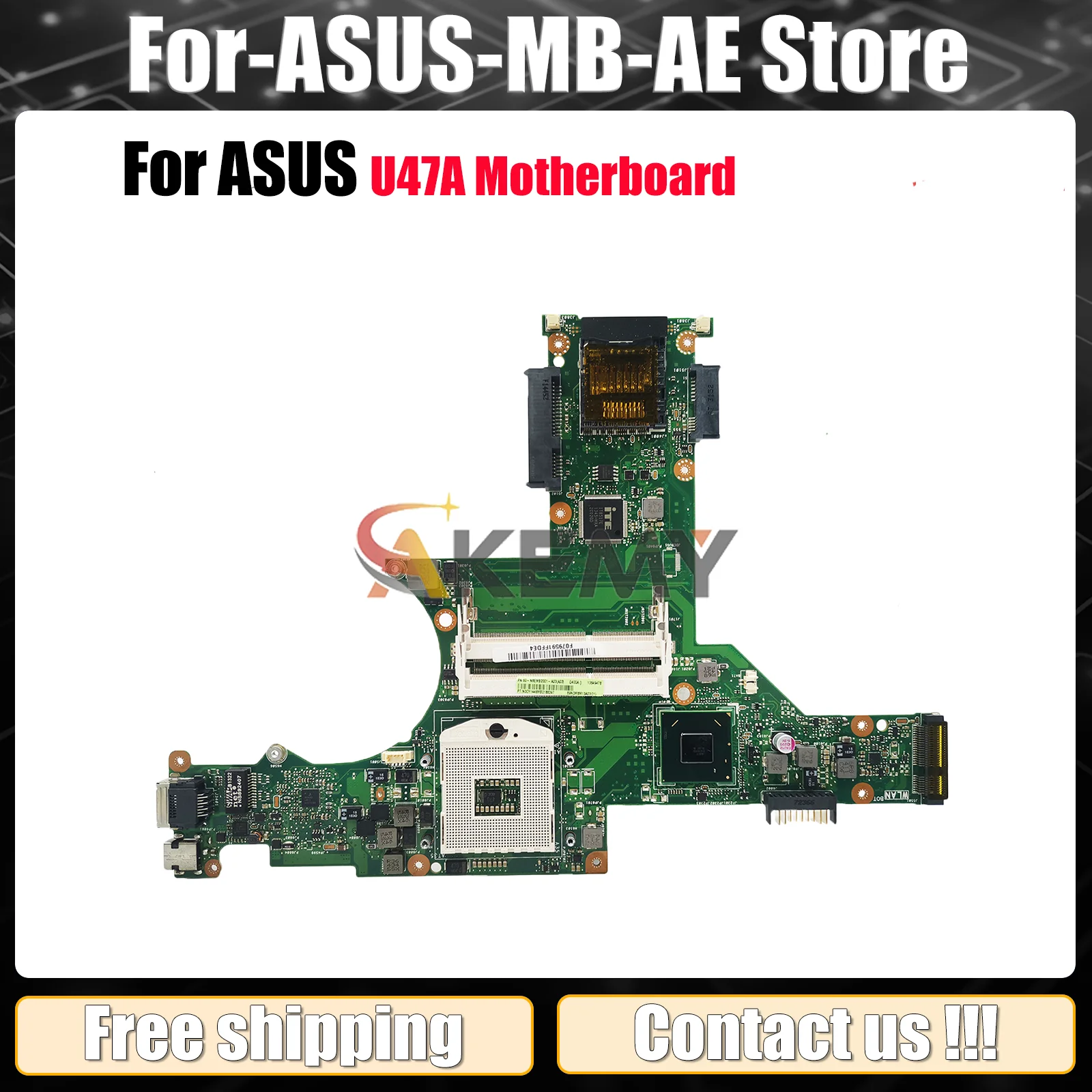 

Материнская плата для ноутбука U47A для ASUS U47A U47, материнская плата для ноутбука, этот товар в наличии, 100% тестирование, ОК, быстрая доставка, высокое качество