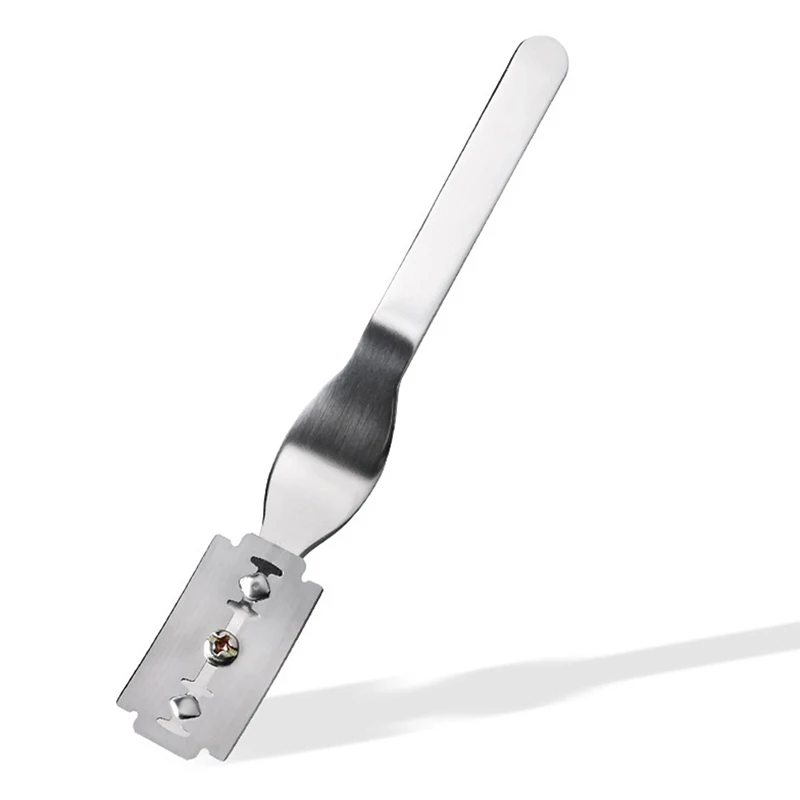 1set Metal Handle French Bread Cutter Bread Scorer with Leather Bag 5 Blades Dough Scoring Slashing Tools 14.5cm