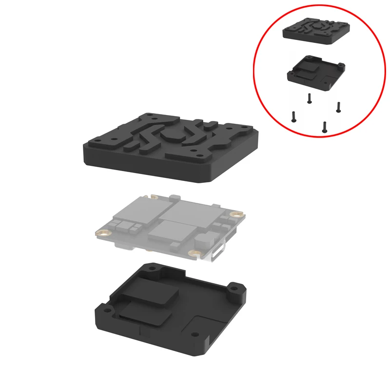

1PCS Aluminum Alloy Heat Dissipation Case Video Transmission Protective Cover Cooling Thermal Pad Parts for DJI O4 Air Unit