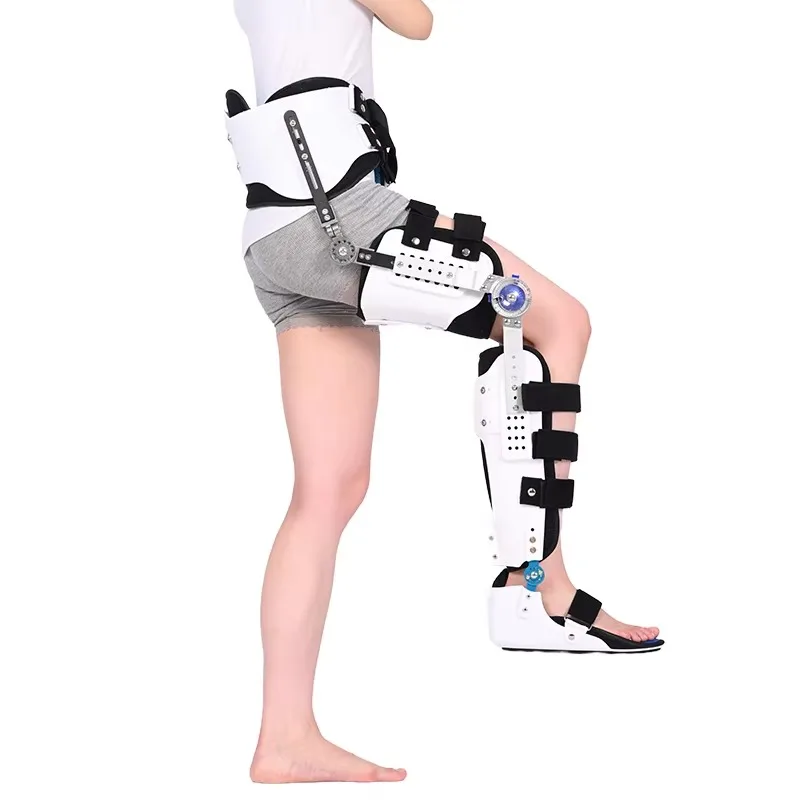Adjustable Lower Limb Orthosis for Hip Knee Ankle & Foot Support Rehabilitation Therapy Injury Fixator Frame