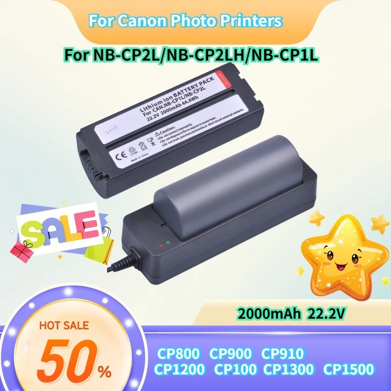 

For Batmax NB-CP2L Battery Charger for Canon SELPHY CP1500 CP1300 CP1200 CP910 CP900 CP800 CP790 CP780 CG-CP200 NB-CP1L NB-CP2LH