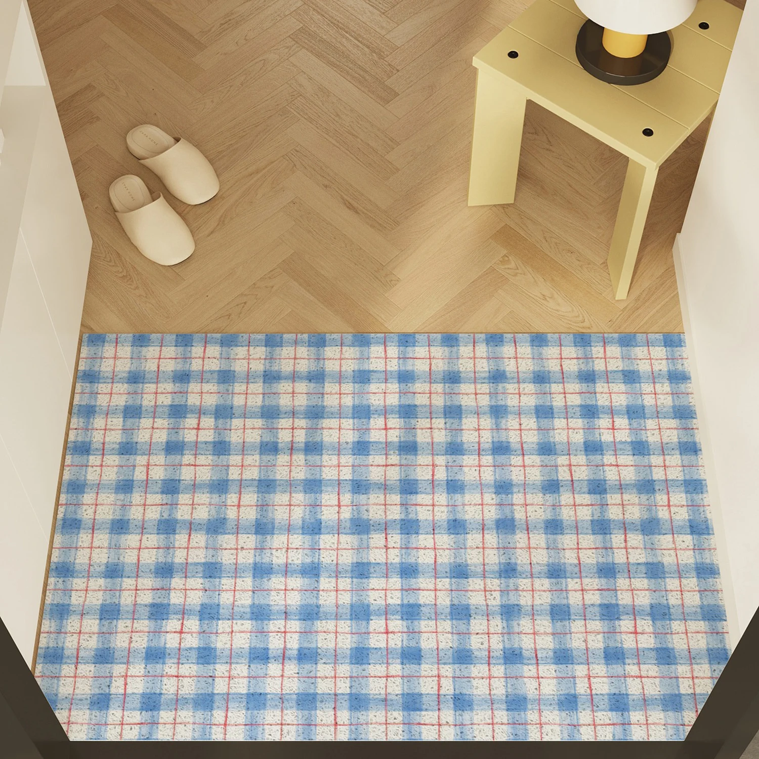 Entrance Plaid Carpet Door Mats Anti-slip Wear-resistant Doormat Dirty Resistant Easy Clean Rugs Home Decoration שטיח כניסה לבית