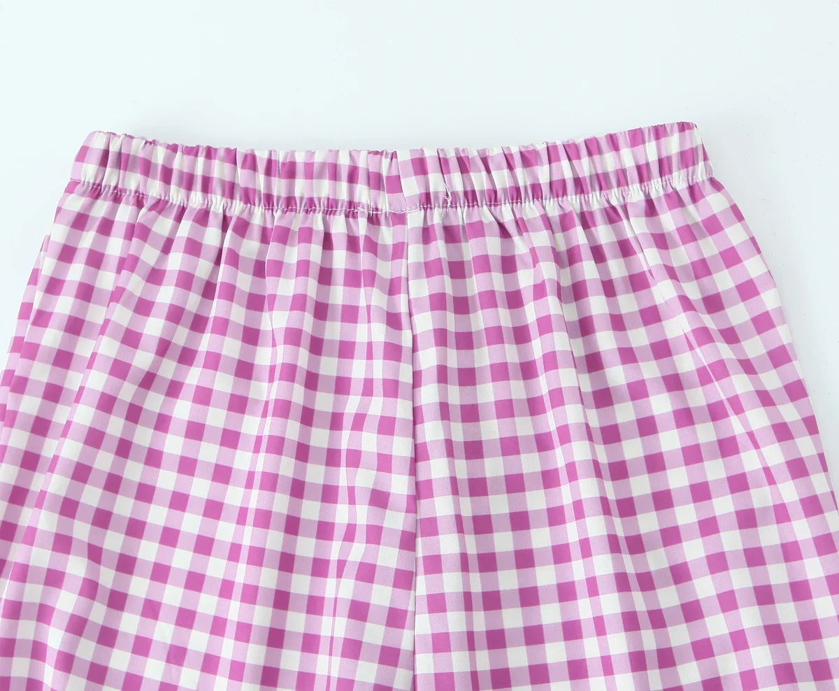 Pantalones elegantes con lazo y cordones para Mujer, pantalón Retro de cintura alta y elástica, a la moda, 2024