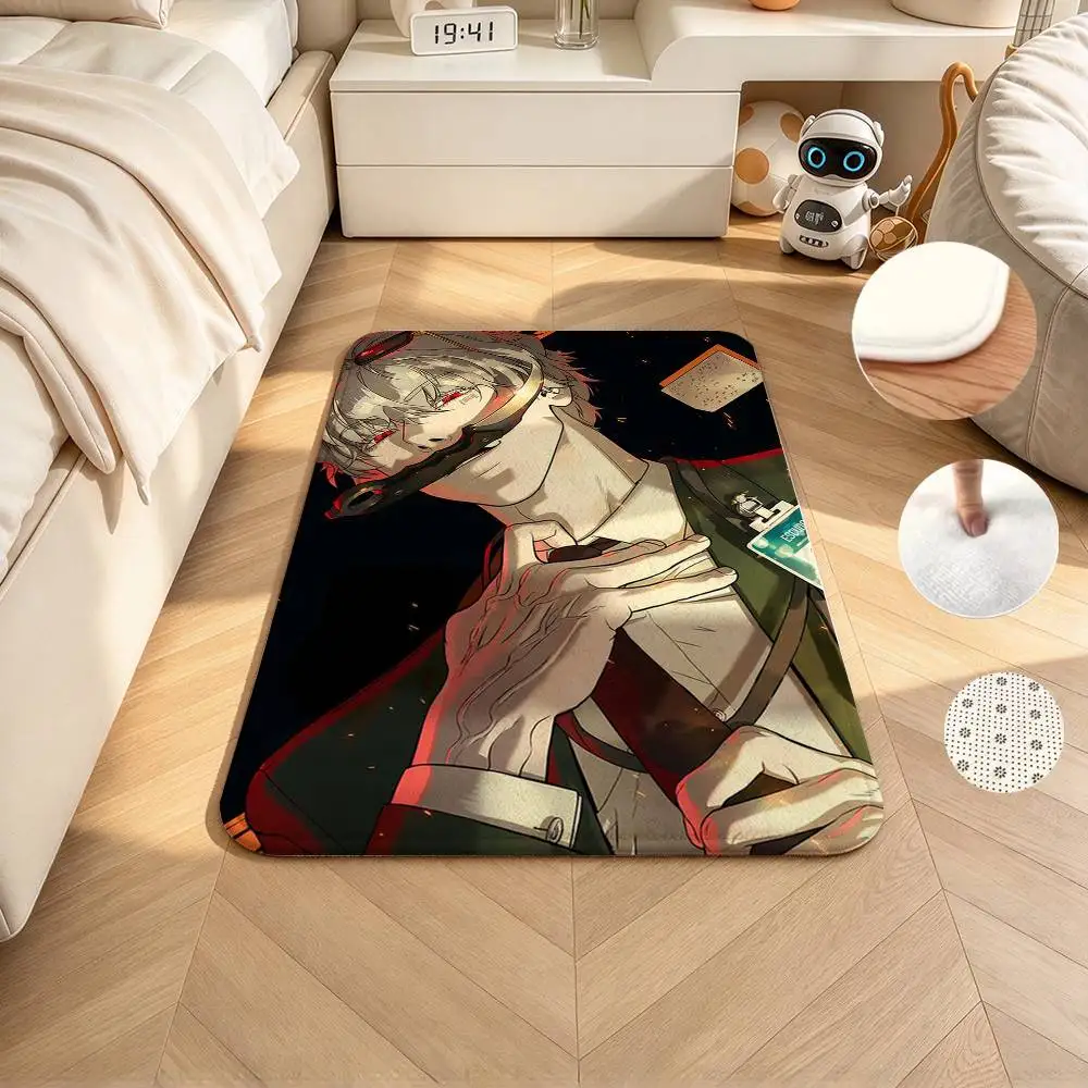 Killer-Peter Elder Assassin  Home Decor Short Plush Floor Mat, Non-Slip & Easy to Clean for Multi Doorways