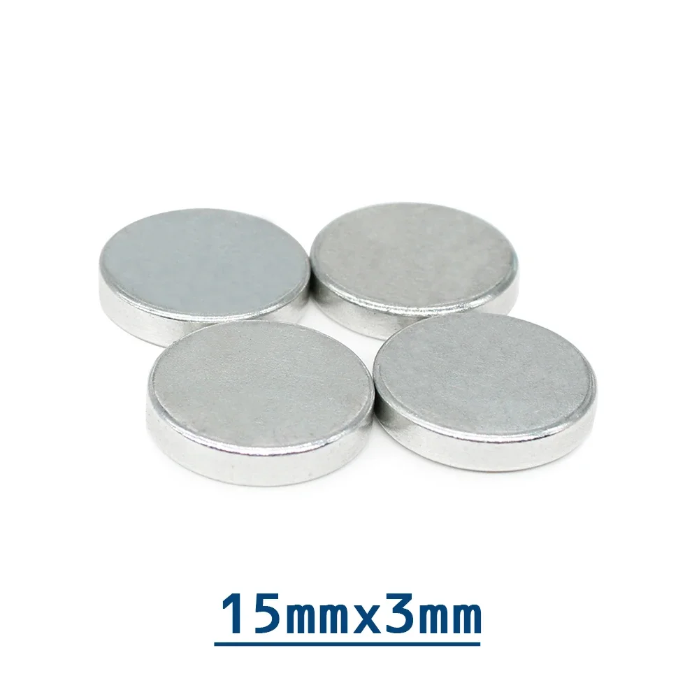 5/10/20/50/100PCS 15x3 Disc Rare Earth Magnet 15mm x 3mm Bulk Round Magnetic Magnet 15x3mm Strong Neodymium Magnets 15*3 mm