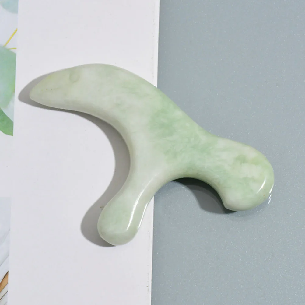 

1 шт., массажер для ног с нефритовой подошвой, скребковая палочка, компактный прочный эргономичный массажный инструмент для домашнего спа, скребковые стержни