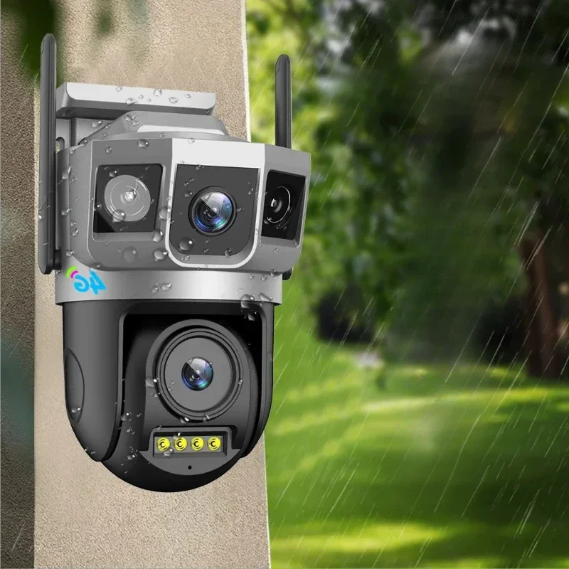 B-M V380pro OEM 4MP Waterproof security-protection Outdoor cctv surveillance  Night Vision Audio Motion Detection 4g Sim Card IP