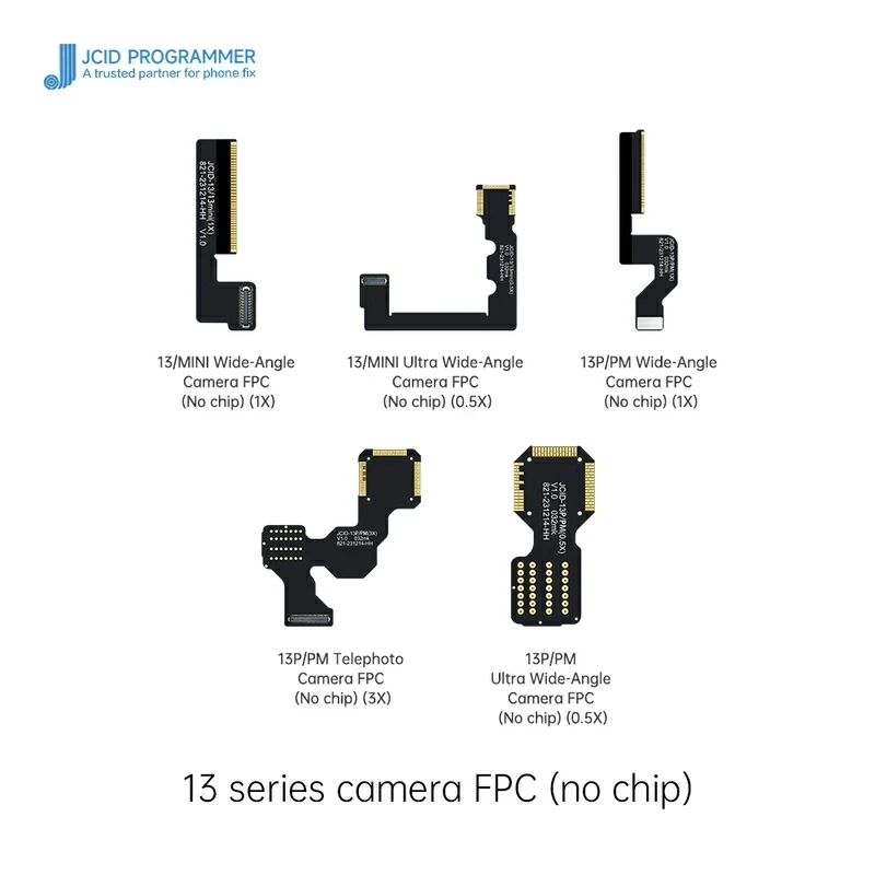 JCID kamera belakang tanpa Chip FPC, untuk ponsel iP7 8X11 12 13 14 kamera pemulihan solder kabel Flex kosong alat