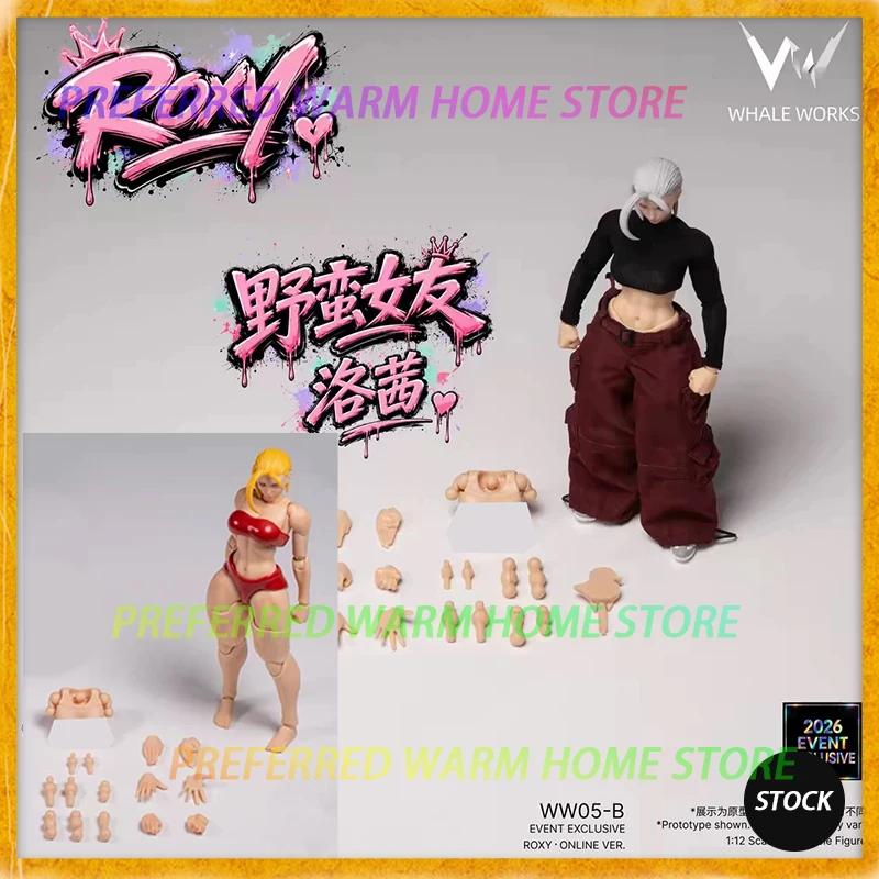 New In Stock WF2026 Roxy Online Ver. Rin Red WW04-A/05-B FEMALE BODY Movable Model Toys 1/12 Super Articulated WHALE WORKS