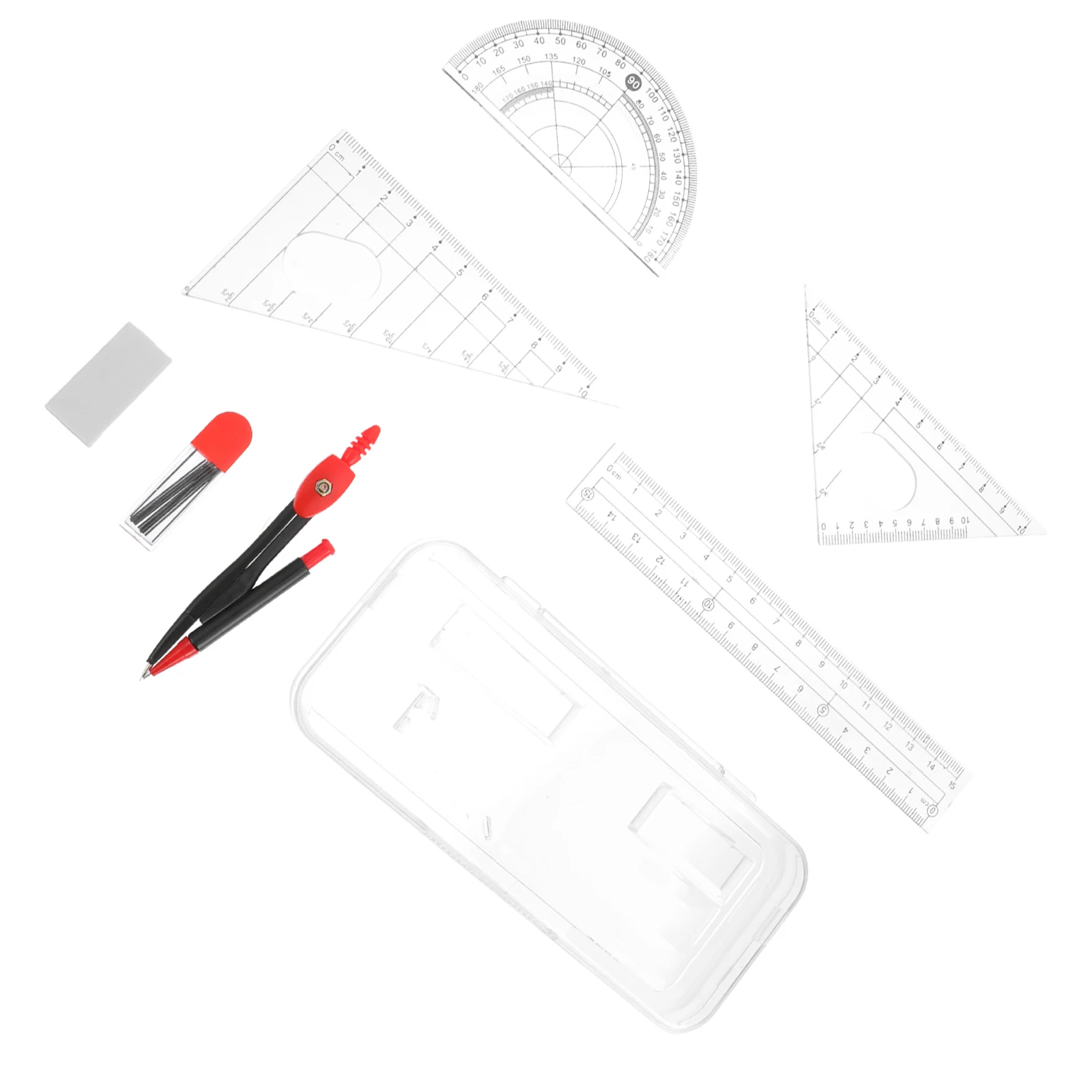 Metal Compass Set Math Tools Drawing for Geometry Compasses Measurement Drafting