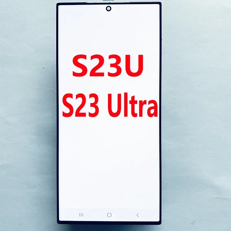 

ЖК-дисплей SUPER AMOLED S23U для Samsung S23 Ultra 5G S918E S918B S918U, ЖК-дисплей с сенсорным экраном и рамкой, дигитайзер в сборе с точкой