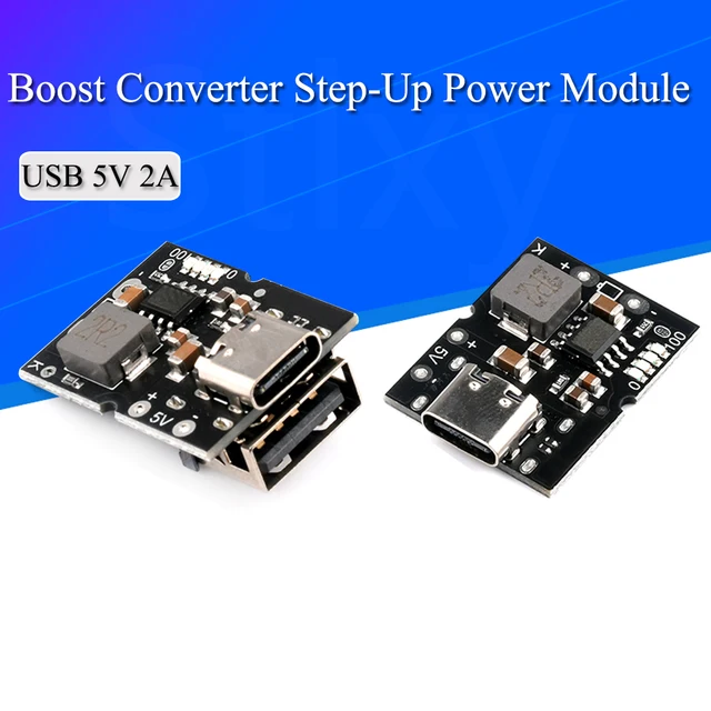 Typ-C USB 5V 2A Boost Converter Step-Up Power Module Lithium Battery Charging Protection Board LED Display USB For DIY Charger