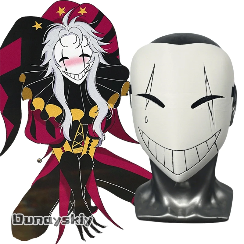 

Anime Game The Freak Circus Cosplay Costume aBcNiN@ 16.5*20cm Pierrot Horror Clown 3D Polylactic Acid Mask Props Halloween