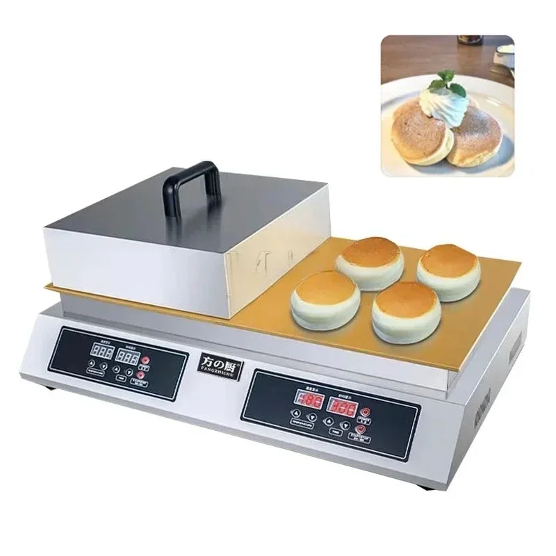 

Commercial Electric Soufflé Machine 2600W Pure Copper Double-Headed Dorayaki Cookie Maker Digital Snack Cooking Appliance