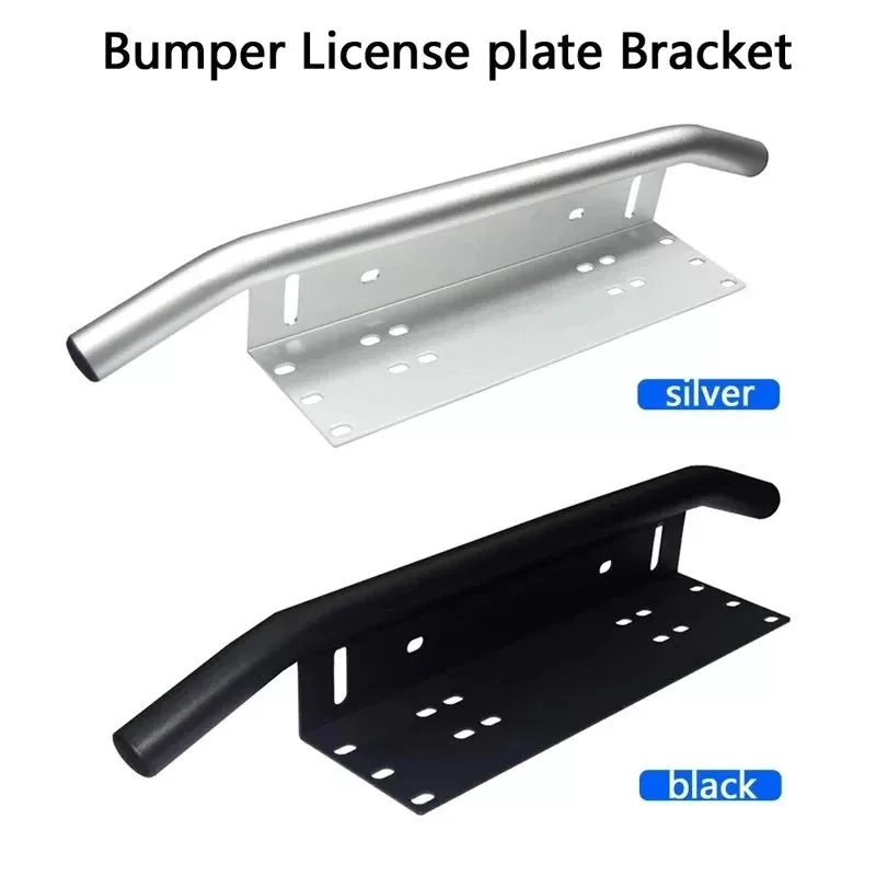 

23" Front Bumper Bullbar Number Plate Holder For Jeep Wrangler JK Offroad SUV LED Work Light Bar Fog Spotlight Mount Bracket