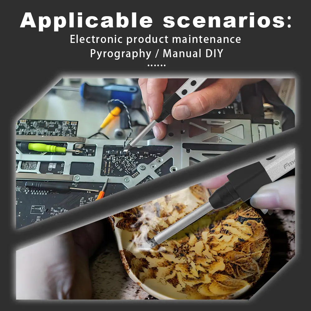 Imagem -06 - Inteligente Ferro de Solda pd Equipamento de Solda Estação Elétrica Máquina de Solda de Cura Ferramentas de Reparação de Soldador T65 Dica Fmchip Fm03