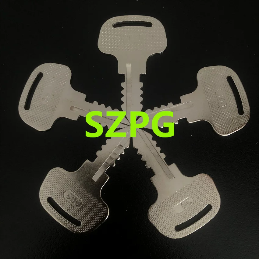 5PCS 393 Ignition Key 18510-63720 for Tractor 393 Keys