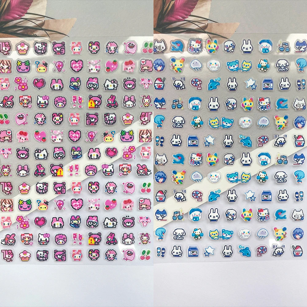 

Super Minimelody Digital Camera Leopard Print Pattern Luggage Tags Stickers Nail Art Diy Makeup Box Laptop Friend Gifts Stickers