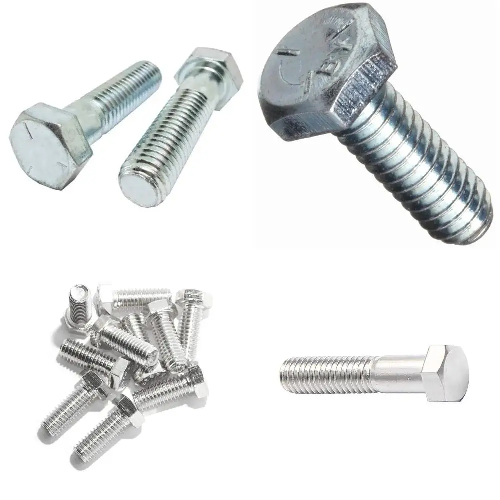 

Grade 5 Zinc-Plated Steel Hex Cap Screws, 7/16 x 2-1/4, Coarse Thread, 50 Pack, Partial Thread Length, Heavy Duty Fasteners