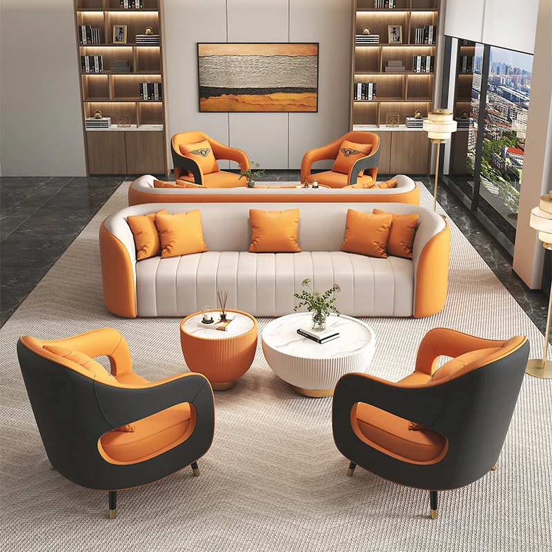 

Beauty salon club meeting guest office negotiation sofa coffee table combination