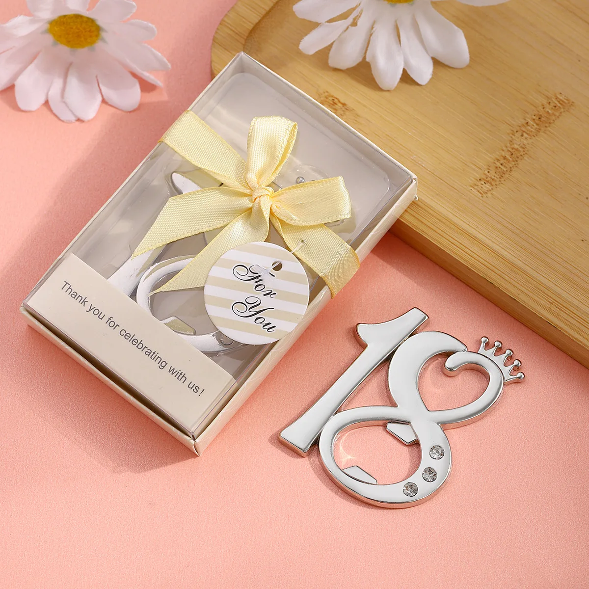 

20Pcs Wedding Celebration Gift of 18th Bottle Opener gifts for 18 year old Birthday party favors for Number 18 Beer openers gift