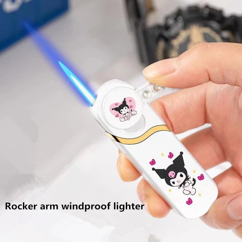 2023 New Creative Rocker Wind proof Gas Lighter Gear Rocker Cartoon Lighters Smoking Gift for Woman Smoking Accessories No Gas