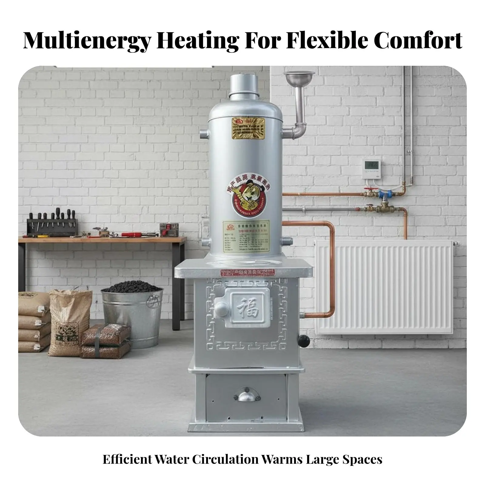 

Немецкий качественный водонаполненный обогреватель для загородного дома, на дровах/углях, радиатор, серия Elite