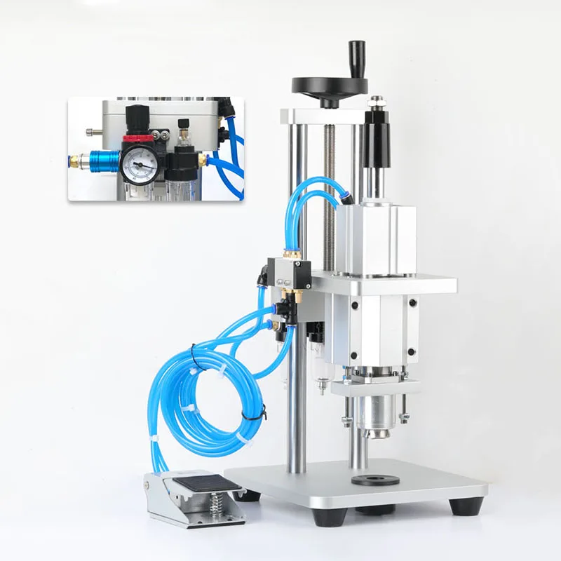 Fully Automatic semi-automatic Vials Bottle Sealing Capping Machine Manual Pneumatic Penicillin Injectable Bottle Capper