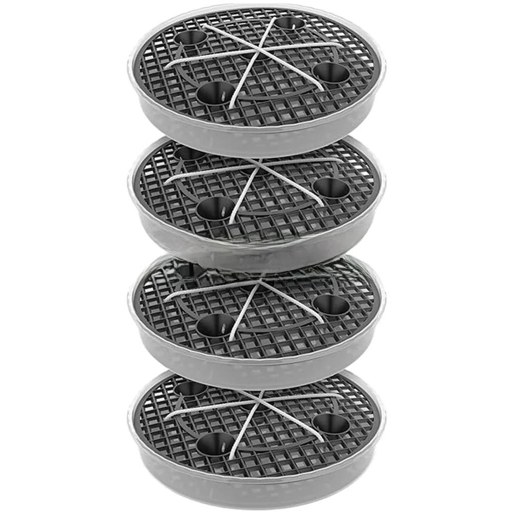 Self Watering Plant Saucer with Cotton Rope for Grow Bags Compatible with Soft Sided Fabric Pots and Containers